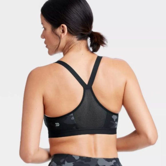 Camo Print High Support Zip Front Bra 36DD - Picture 3 of 6